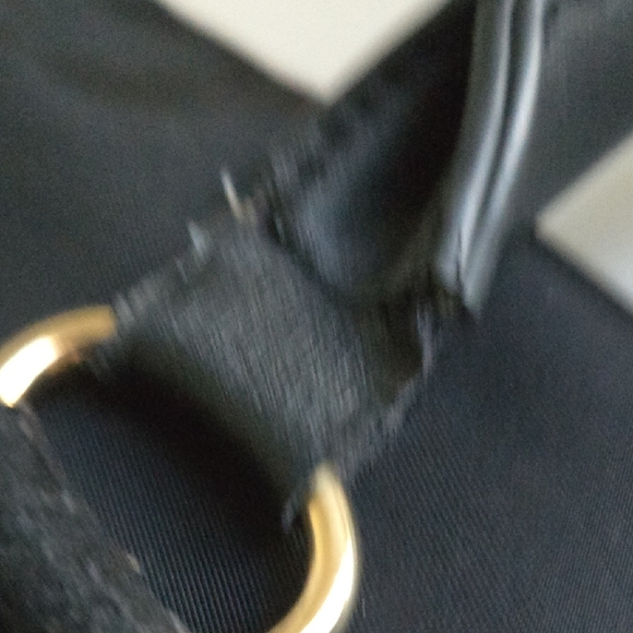 Men's Black Backpack with Gold Hardware - Picture 7 of 15